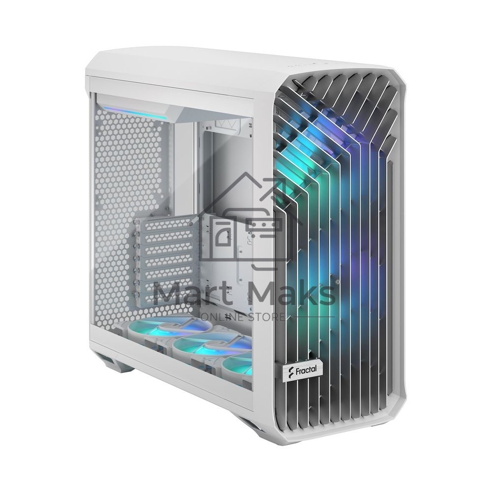 Корпус ПК без блока питания Fractal Design Torrent RGB TG Clear Tint, Full-Tower, 2x180mm + 3x140mm RGB, 2xUSB-A 3.2 + 1xUSB 3.2 Type-C E-ATX, SSI-CEB, SSI-EEB, ATX, mATX, mITX White