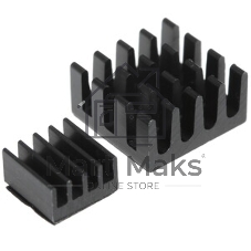 Набор радиаторов QUMO, Heat Sink Set Aluminum (17×17х5 12×12×5 14×10×6 5×5×5) for Pi 5B, blue