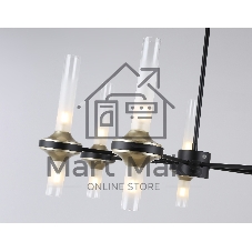 Люстра Ambrella light LH55353/14 BK/CGD/CL черный/золото/прозрачный G9/14 max 30W D750*690