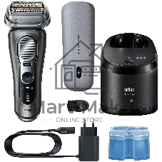 Бритва электрическая сетчатая Braun 9675cc питан.:элек.сеть/аккум. серебристый