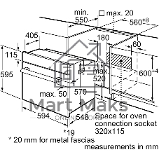 Духовой шкаф электрический Bosch HBF512BW1T белый