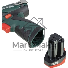Дрель-шуруповерт Metabo PowerMaxx BS, 12 В, 2 Ач, 34 Нм, щеточный