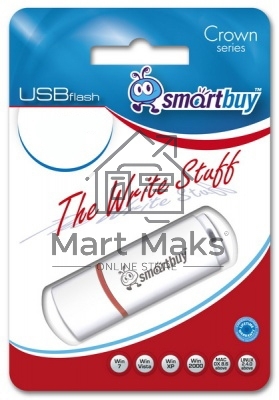 Флешка USB R/W  R/W Smartbuy 64Gb,Smartbuy Crown White (SB64GBCRW-W)