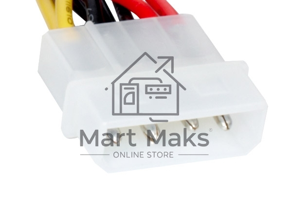 Кабель питания EX138936RUS SATA ExeGate EX-CC-SATA-PS (Molex 4pin/SATA15pin, 0,15м)