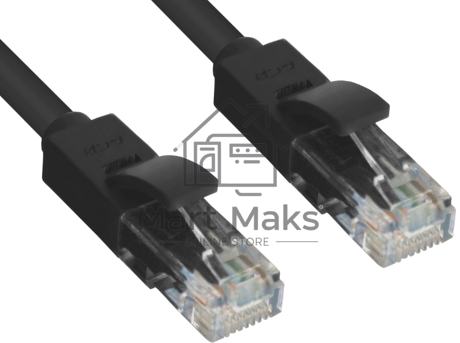 Патч-корд Greenconnect Патч-корд UTP прямой 20m AWG24 кат.5е,  RJ45,  медь, литой (Черный), пластик пакет (GCR-LNC06-20.0m)