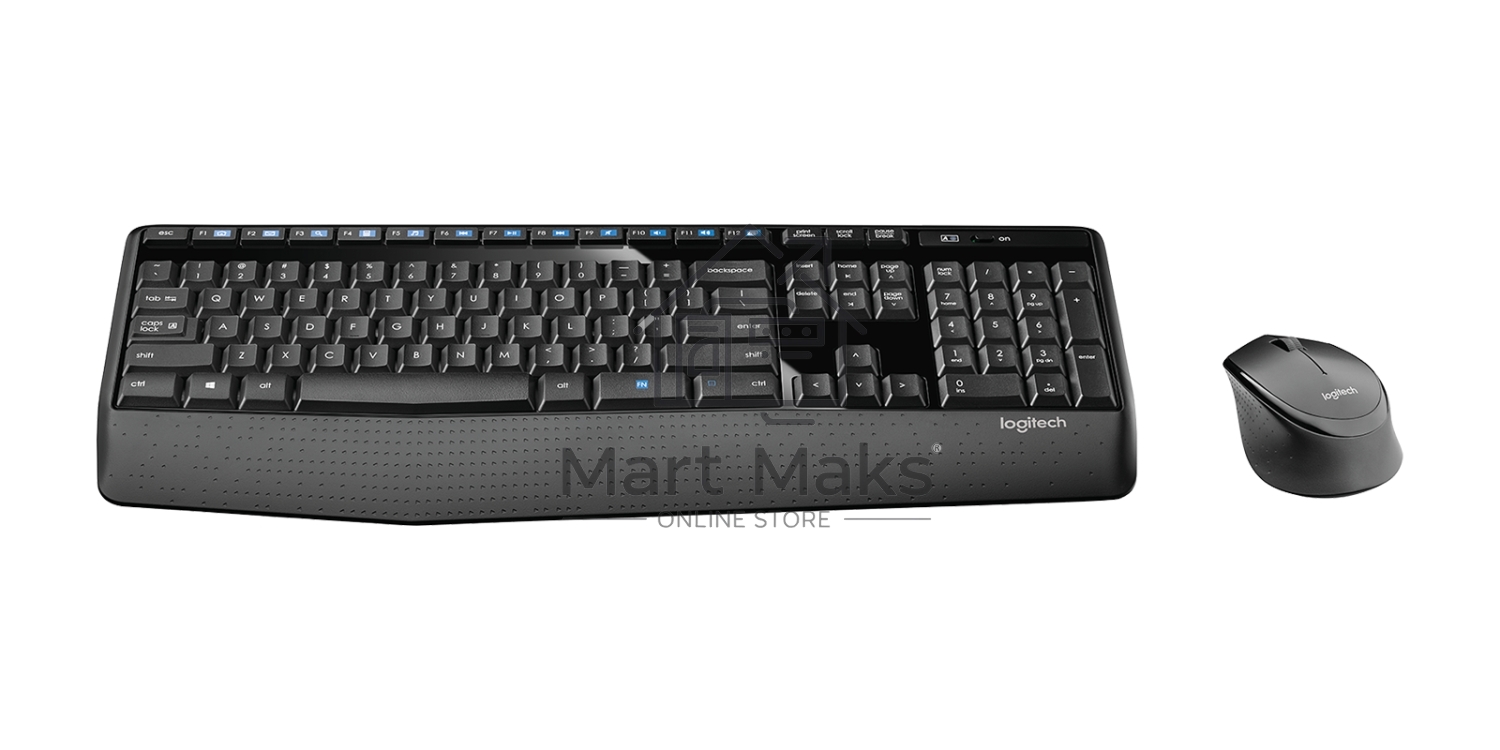 Клавиатура + мышь Logitech MK345 клав:черный мышь:черный USB 2.0 беспроводная Multimedia
