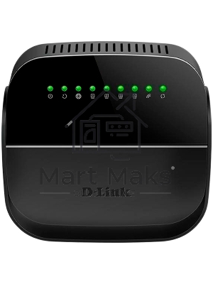 Роутер беспроводной D-Link DSL-2640U/R1A ADSL2+ черный (Annex A)