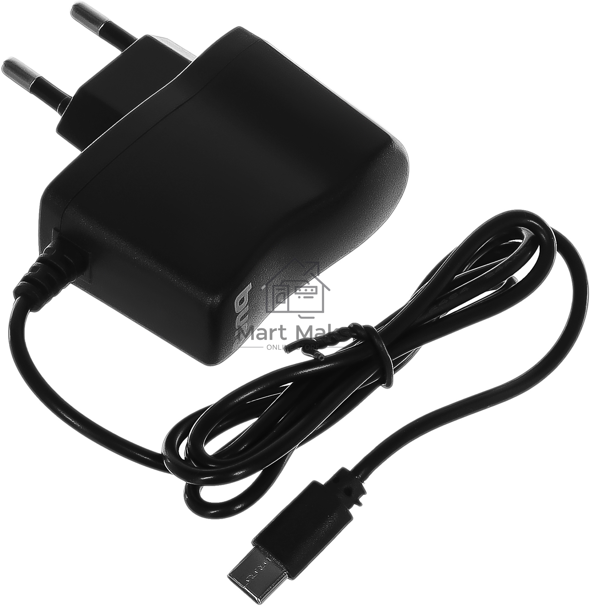 Сетевое зарядное устройство Buro BUWC1 2A кабель USB Type C черный