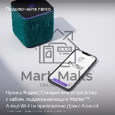 Умная розетка Yandex Matter EUBT Wi-Fi черный (YNDX-00540BLK)