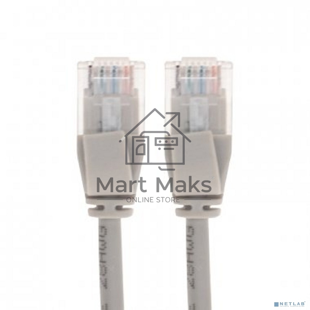 Патч-корд U/UTP Rexant кат.6A (10G), RJ45-RJ45, неэкранированный, 28AWG, LSZH, серый, 1 м
