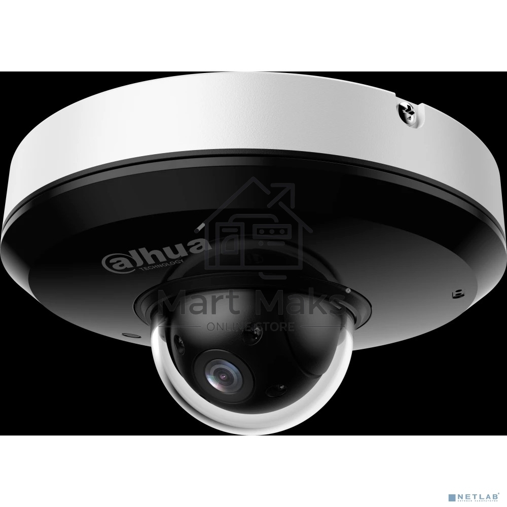Уличная мини-купольная PTZ IP-видеокамера DAHUA DH-SD1A404DB-GNY с ИИ 4Мп, 1/2.8” CMOS, моторизованный объектив 2.8~12мм (4x), видеоаналитика, ИК 20м, IP66, IK08, корпус: металл