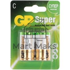 Алкалиновые батарейки GP Super Alkaline G-Tech 14А типоразмера C - 2 шт. на блистере (2 шт.)