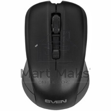 Мышь беспроводная SVEN RX-270W черный, 1600 dpi, радиоканал, USB, кнопки - 4