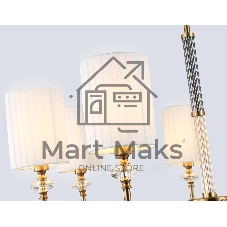 Люстра Ambrella light LH71503/7 BS/FR латунь/белый матовый E14*7 max 40W D840*640