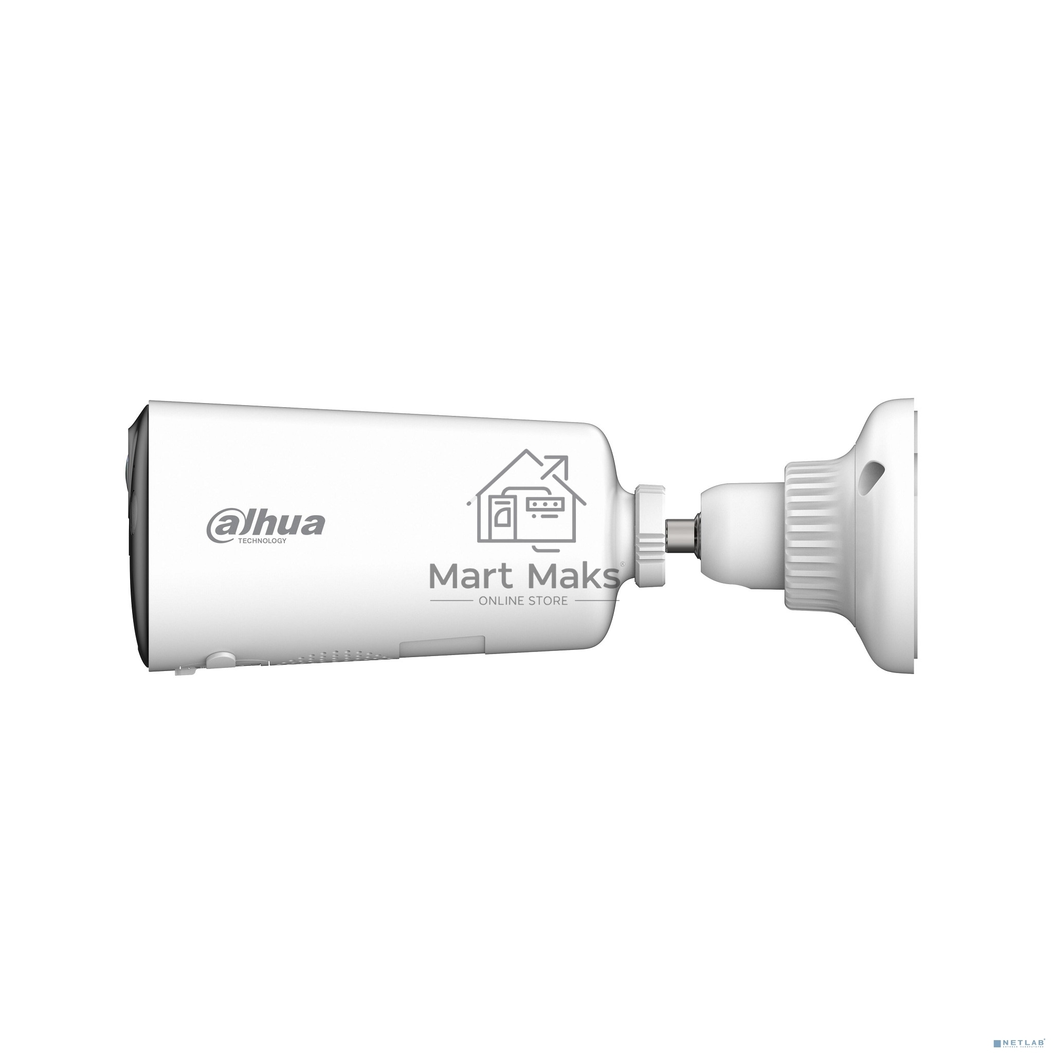 Уличная цилиндрическая IP-видеокамера DAHUA DH-IPC-BF4CP-0210B-Pearl с Wi-Fi 4Мп; 1/3” CMOS;  2.1мм; видеоаналитика ИК 15м, LED 20м; IP66; -20 °C до +60 °C; Литиевая батарея 20.44 Вт·ч