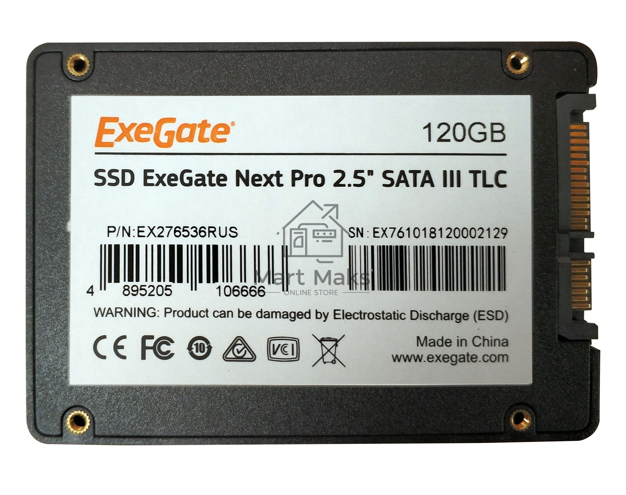 Накопитель SSD ExeGate NextPro UV500TS120, 120Gb, 2.5