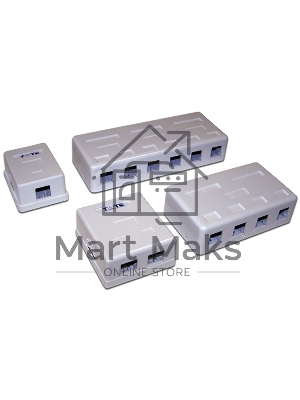 Настенная коробка 4 порта для Keystone