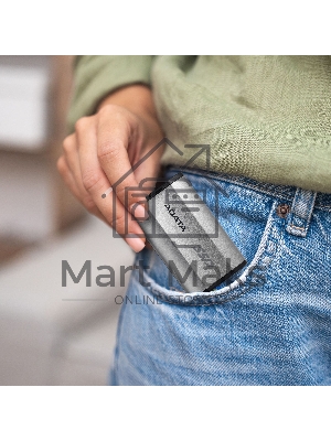 Внешний SSD ADATA SD810, 4TB, USB 3.2 Gen 2x2 Type-C, R/W 2000/2000, серебристый