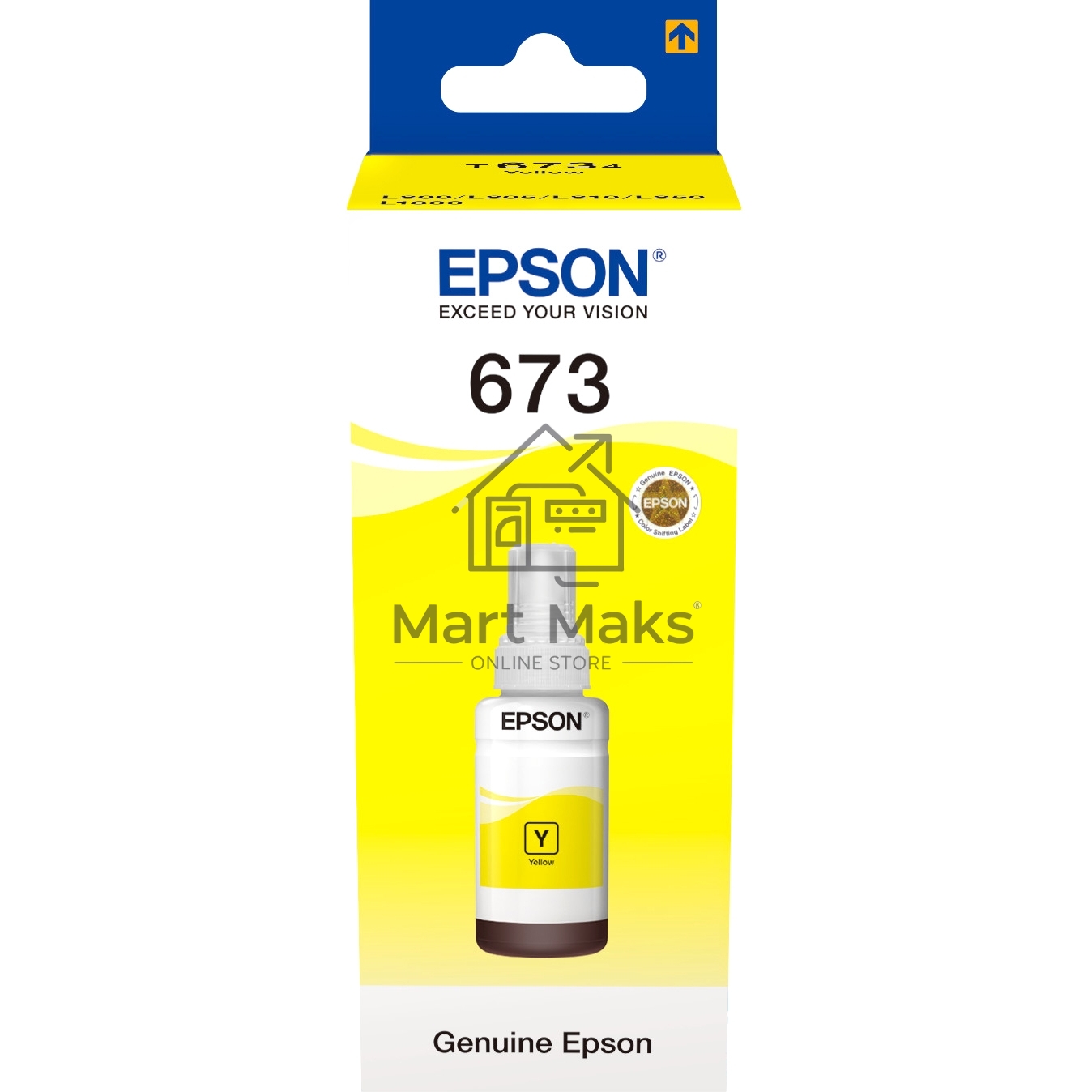 Чернила для EPSON C13T67344A L800 (yellow) 70 мл