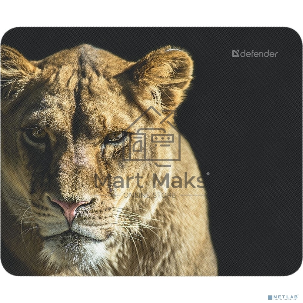 Коврик для мыши Defender Wild Animals и, 220x180x2 мм, 8 видов