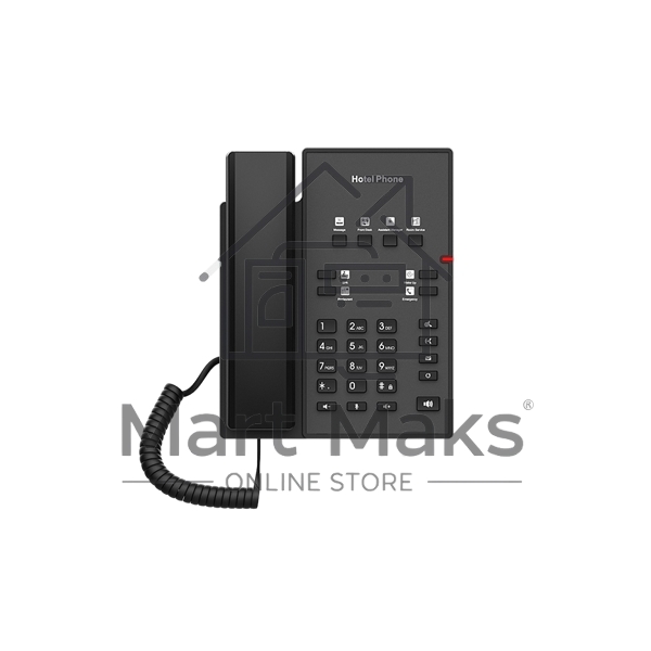Телефон IP Fanvil H1 черный (H1 HOTEL PHONE) (упак.:1шт)