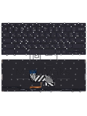 Клавиатура для ноутбука Asus Chromebook C302C C302CA черная с подсветкой