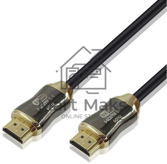 Кабель HDMI 19M/M,ver. 2.1, 8K@60 Hz 2m метал разъемы, нейлоновая оплетка Telecom <TCG300-2M>