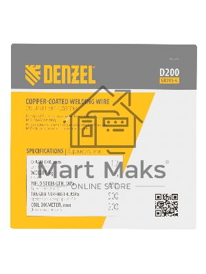 Омедненная проволока ER70S-6, диам. 1,2 мм, 5 кг, диам. катушки D200 Denzel