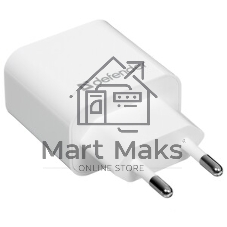 Сетевой адаптер Defender 2xUSB, 2.1А, белый (UPA-22)