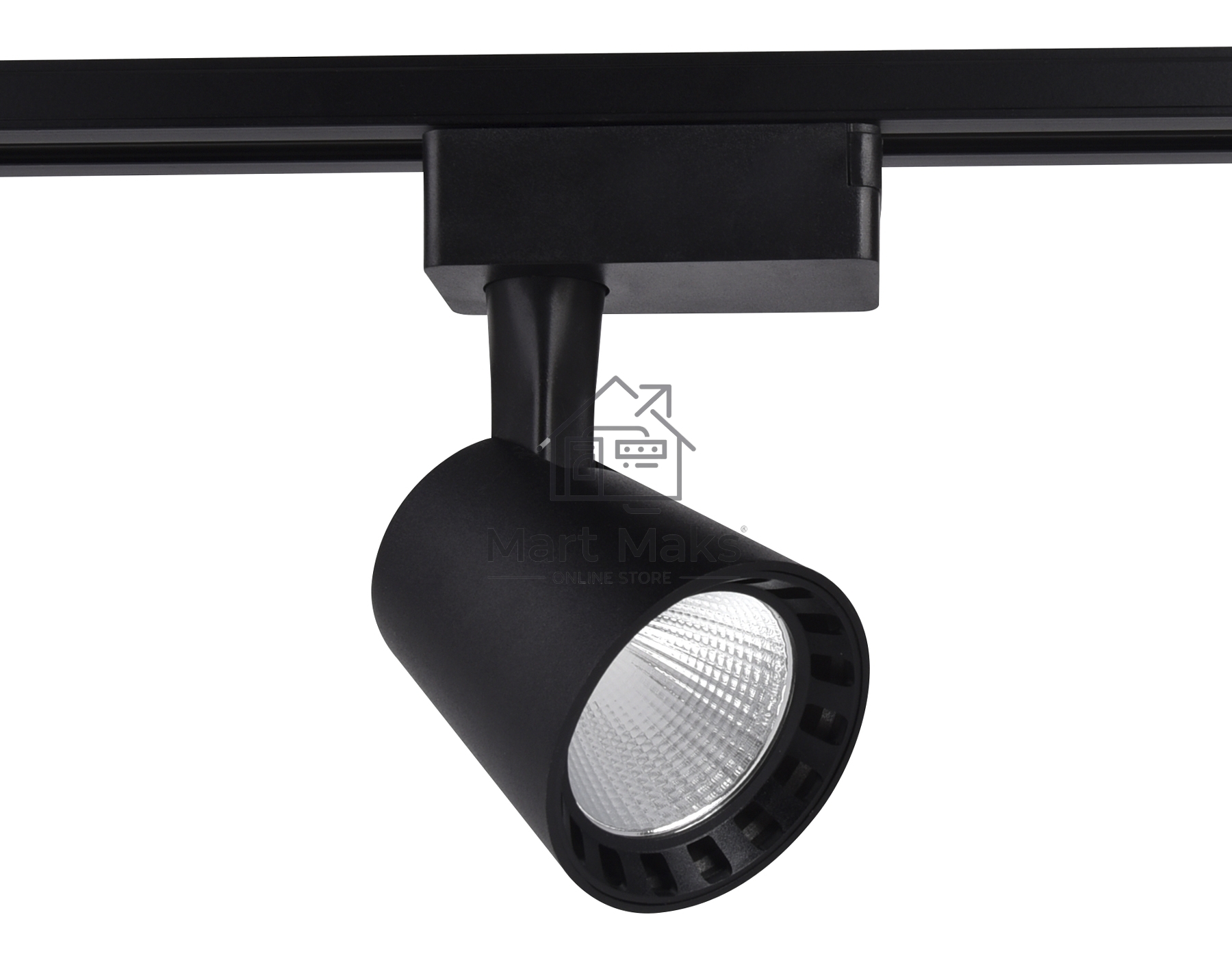 Трековый однофазный светодиодный светильник GL5978 BK черный LED 24W 4200K 24°