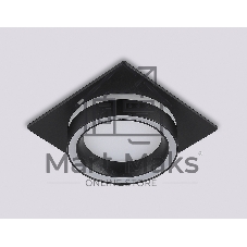 Светильник Ambrella light TN52422 BK/FR черный/белый матовый GX53 max 12W 105*105*45
