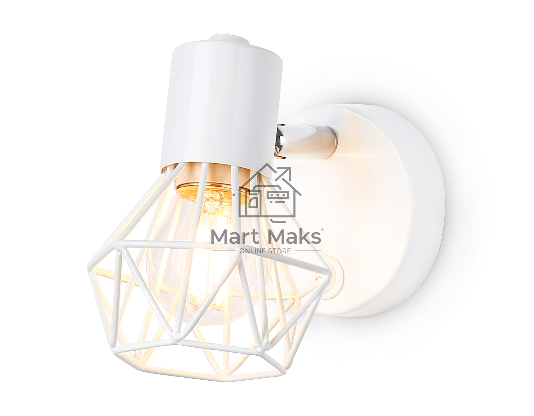 Светильник Ambrella light TR8626 WH/CH белый/хром E27 max 40W 115*91*150