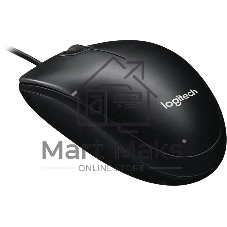 Мышь проводная Logitech M100/100R DARK/GREY (темно-серая/черная), 1000 dpi, USB, кнопки - 3
