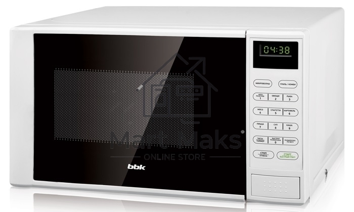 Микроволновая печь BBK 20MWG-735S/W белый, 20 л, 700 Вт, переключатели - сенсор