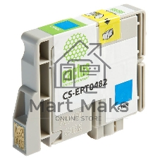 Картридж струйный Cactus CS-EPT0482 голубой (14.4 мл) для Epson Stylus Photo R200/R220/R300/R320/R340/RX500/RX600/RX620/RX640