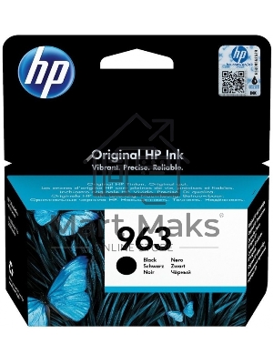 Картридж струйный HP 963 3JA26AE черный (1000 стр) для HP OfficeJet Pro 901x/902x