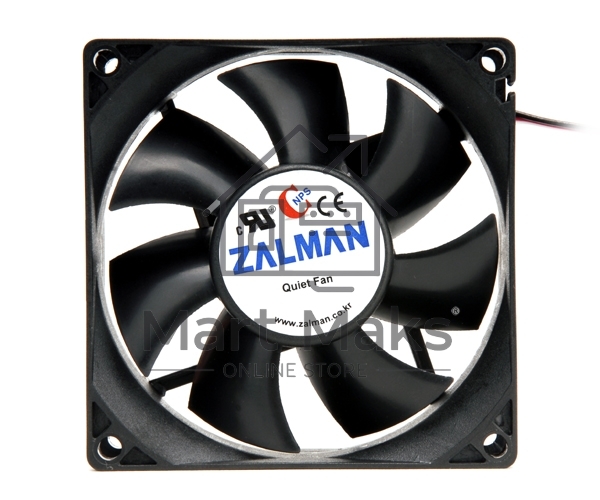 Вентилятор для корпуса Zalman ZM-F1 PLUS (SF) черный, 80 мм, 2000 об/мин, 23 дБ, 3 pin
