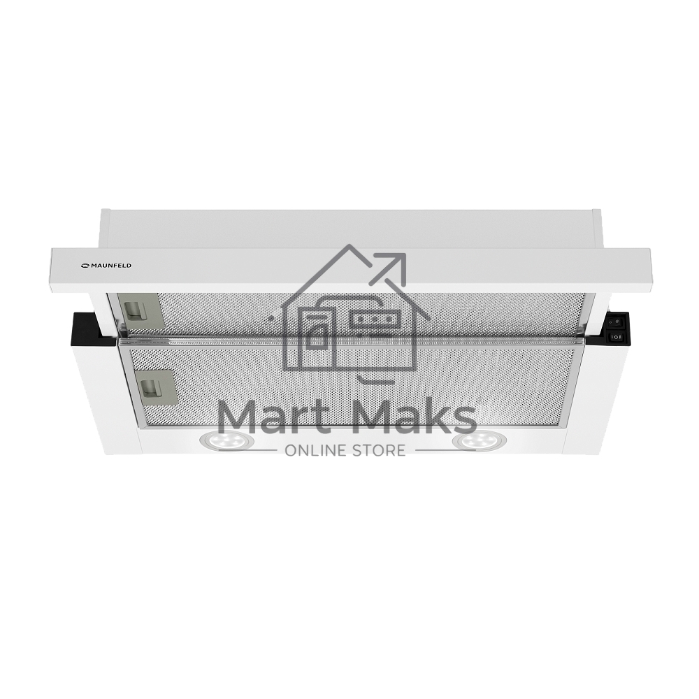 Вытяжка встраиваемая Maunfeld VS Light 50 белый, 50 см, 520 куб. м/ч, 56 дБ