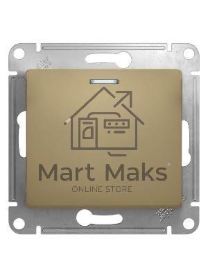 Механизм выключателя 1-кл. СП GLOSSA 10А IP20 10AX с подсветкой титан SchE GSL000413