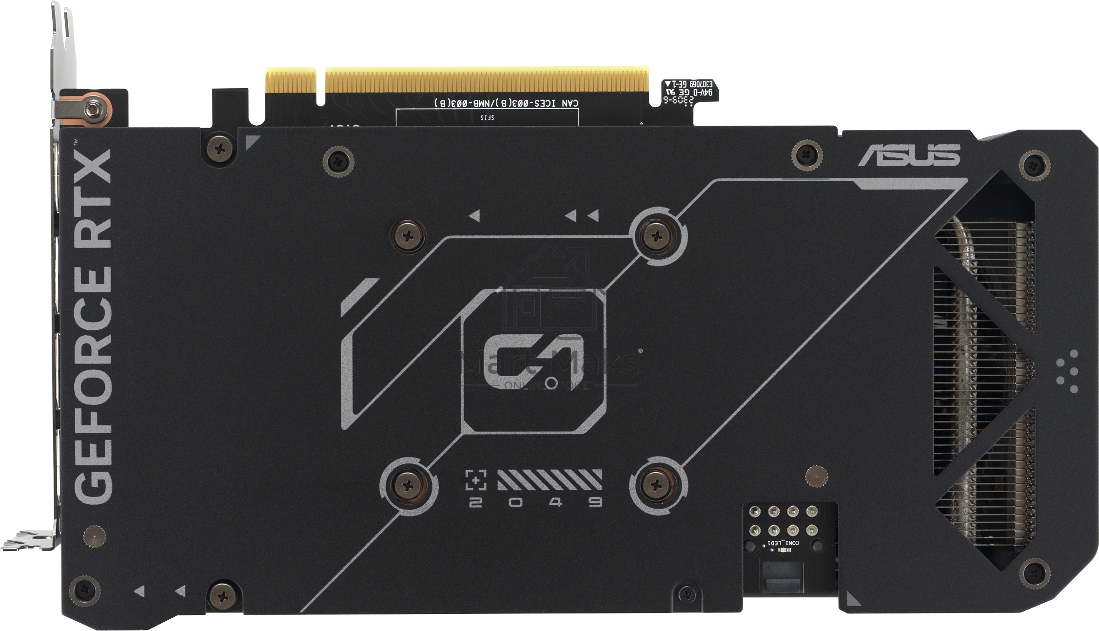 Видеокарта Asus DUAL-RTX4060TI-O8G-EVO NVIDIA GeForce RTX 4060TI 8Gb PCI-E 4.0 128bit GDDR6 2565/18000 HDMIx1 DPx3 HDCP Ret
