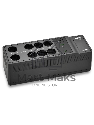 Источик бесперебойного питания APC Back-UPS ES 850VA/520W, 230V, 8 Schuko (2 Surge & 6 batt.), USB, USB charge(type A,C), Data/DSL protect.,(BE700G-RS, BE850G2-GR analogue), 1 year warranty