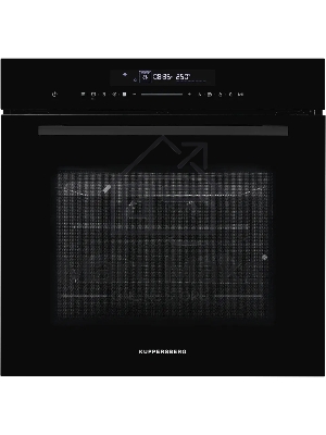 Встраиваемый духовой шкаф Kuppersberg HK 616 Black ШхВхГ: 59.5х59.6х56.5 см, 72 л, гидролизная очистка, черный