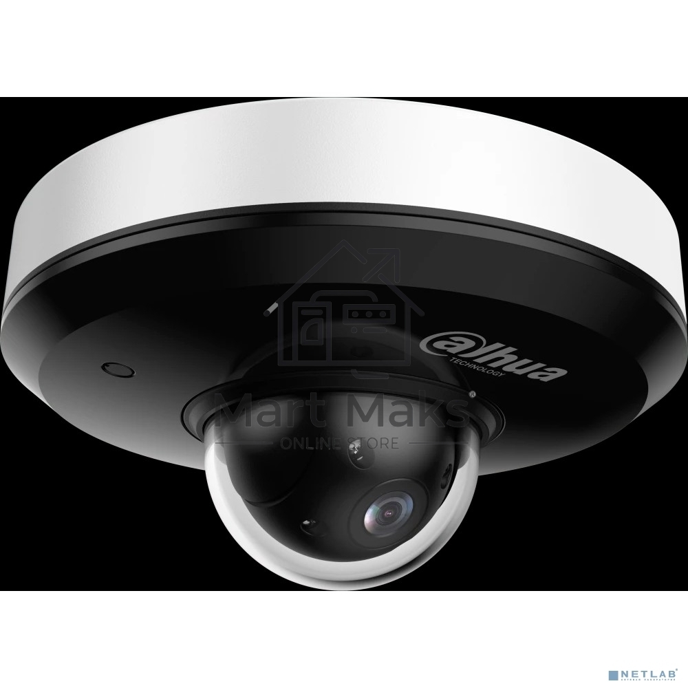 Уличная мини-купольная PTZ IP-видеокамера DAHUA DH-SD1A404DB-GNY с ИИ 4Мп, 1/2.8” CMOS, моторизованный объектив 2.8~12мм (4x), видеоаналитика, ИК 20м, IP66, IK08, корпус: металл