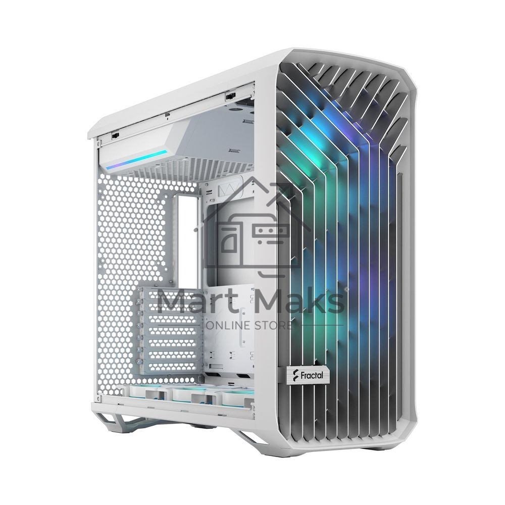 Корпус ПК без блока питания Fractal Design Torrent RGB TG Clear Tint, Full-Tower, 2x180mm + 3x140mm RGB, 2xUSB-A 3.2 + 1xUSB 3.2 Type-C E-ATX, SSI-CEB, SSI-EEB, ATX, mATX, mITX White
