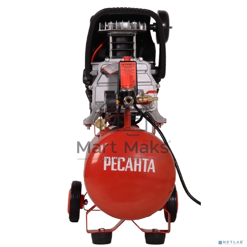 Компрессор поршневой Ресанта КП-24/260М масляный 260л/мин 24л 2000Вт красный/черный