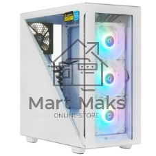 Компьютерный корпус Thermaltake Divider 300 TG ARGb белый без БП ATX 2x120мм 2xUSB 3.0 audio front door bott PSU