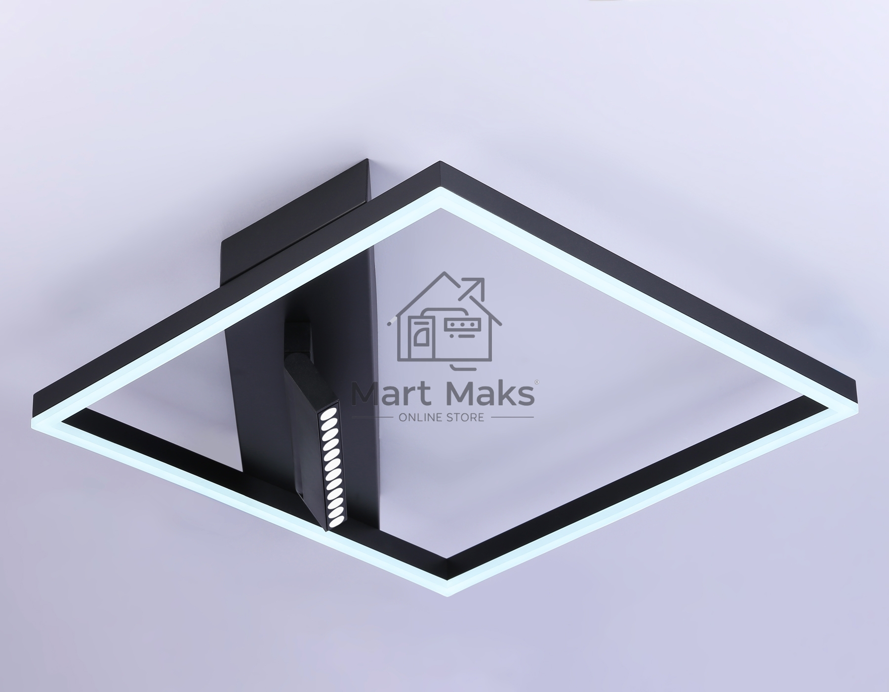 Светильник Ambrella light FL51464/1+1 BK черный 70W 3000K-6400K+4200K 500*500*110 (ПДУ РАДИО 2.4G)