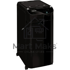 Шредер Fellowes AutoMax 450C черный с автоподачей (секр.P-4) фрагменты 450лист. 68лтр. скрепки скобы пл.карты CD