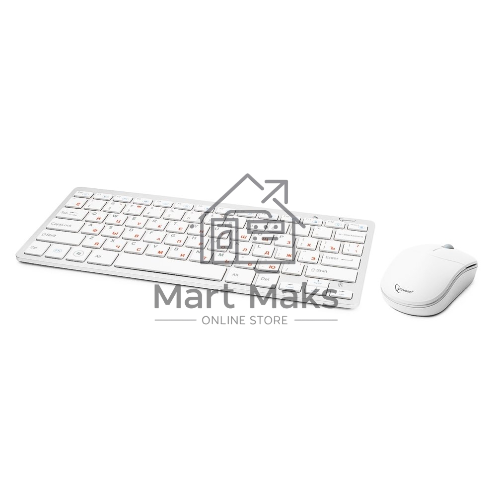 Клавиатура+мышь Gembird KBS-7001-RU Wireless, ноутбучн. механизм клавиш 2.4ГГц/10м, мини-приемник- USB