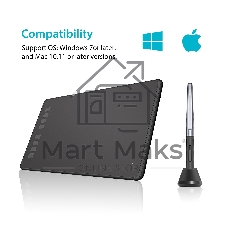 Планшет для рисования Huion Inspiroy H950P USB черный
